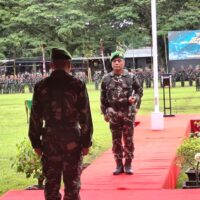 Upacara Peringatan HUT Infanteri dan Penutupan Penerimaan Peleton Yudha Wastu Pramuka Jaya