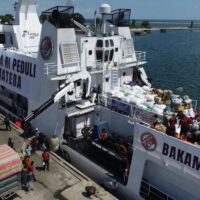 Bakamla RI Tiba di Aceh, Salurkan 92,2 Ton Bantuan
