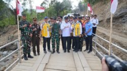 Kasum TNI Tinjau Pembangunan Hunian Sementara di Desa Napa Tapanuli Selatan