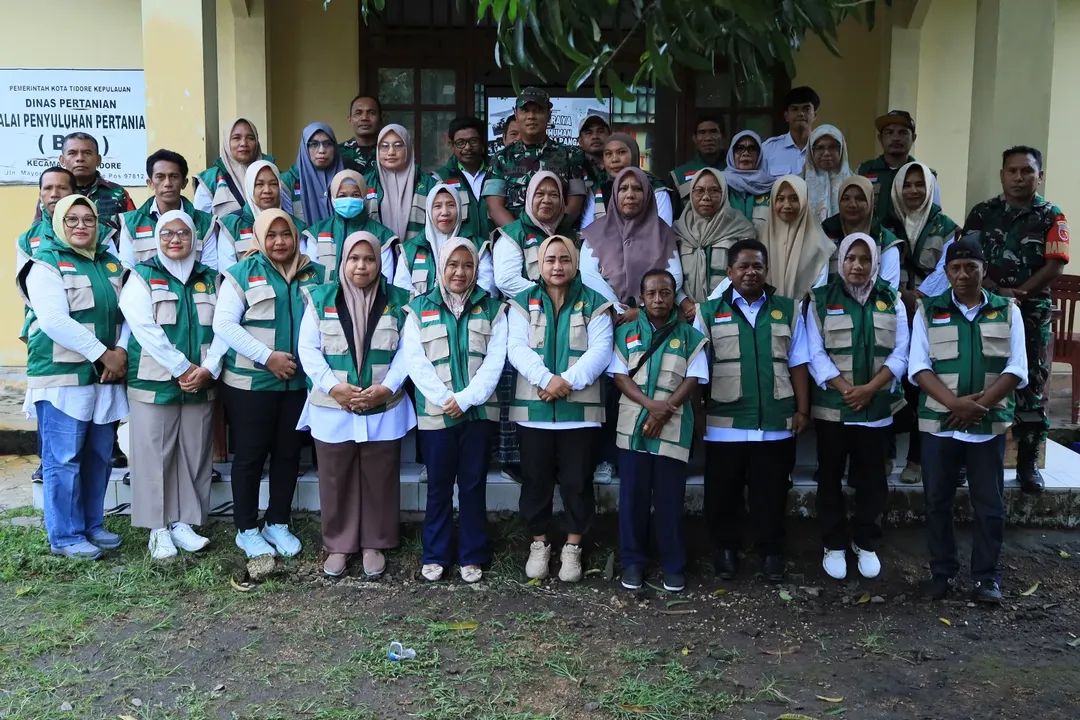 Dandim 1505/Tidore Hadiri Vicon Panen Raya dan Pengumuman Swasembada Pangan Nasional