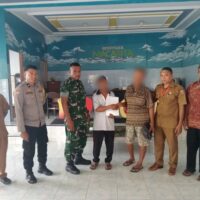 Babinsa Hadir Menyelesaikan Perselisihan Tapal Batas Secara Kekeluargaan