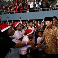 Panglima TNI Dampingi Presiden Prabowo Hadiri Perayaan Natal Nasional 2025 di GBK