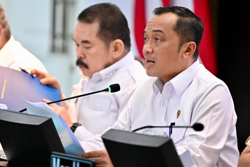 Wapang TNI dan Kasum TNI Hadiri Konferensi Pers Satgas Penertiban Kawasan Hutan