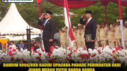 Dandim 0906/Kkr Hadiri Upacara Parade Peringatan Hari Juang Merah Putih Sanga Sanga