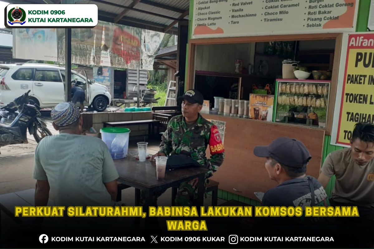 Perkuat Silaturahmi, Babinsa Lakukan Komsos Bersama Warga Perkuat Silaturahmi, Babinsa Lakukan Komsos Bersama Warga