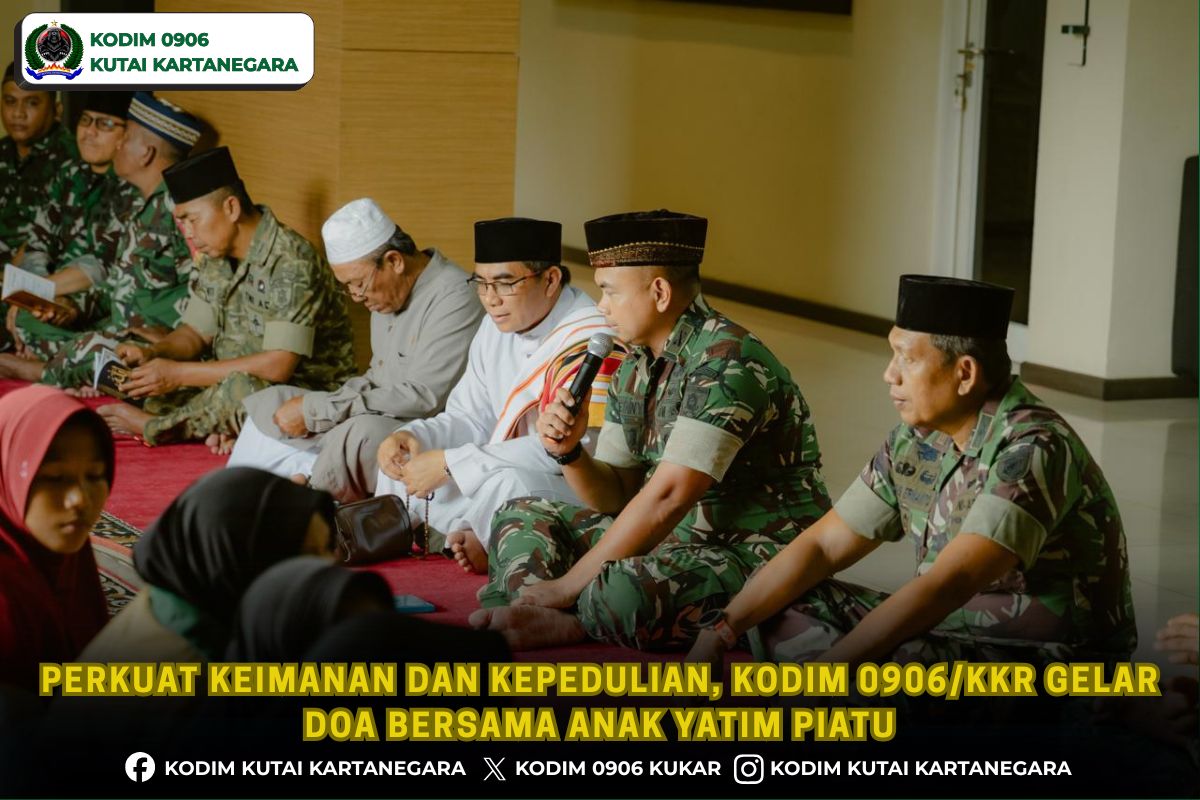Perkuat Keimanan dan Ketaqwaan, Kodim 0906/Kkr Gelar Doa Bersama Anak Yatim Piatu Perkuat Keimanan dan Ketaqwaan, Kodim 0906/Kkr Gelar Doa Bersama Anak Yatim Piatu