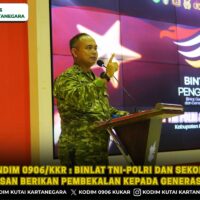 Dandim 0906/Kkr : Binlat TNI-Polri dan Sekolah Kedinasan Berikan Pembekalan Kepada Generasi Muda