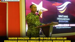Dandim 0906/Kkr : Binlat TNI-Polri dan Sekolah Kedinasan Berikan Pembekalan Kepada Generasi Muda