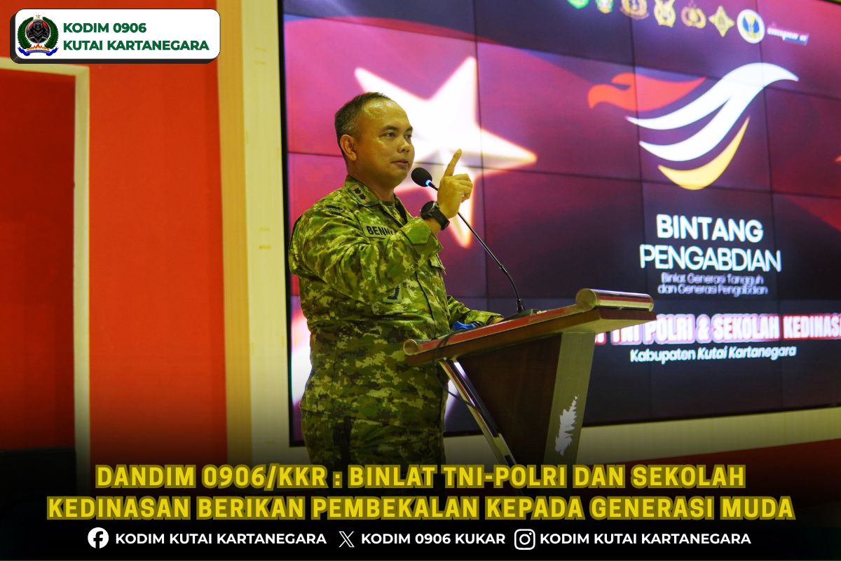 Dandim 0906/Kkr : Binlat TNI-Polri dan Sekolah Kedinasan Berikan Pembekalan Kepada Generasi Muda