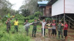 Dansatgas TMMD Wiltas Ke-127 Tinjau Lokasi TMAB dan MCK di Kampung Tering Lama