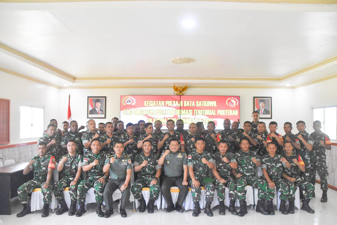 Optimalkan Data Teritorial, Kodim 1710/Mimika Terima Tim Pulsaji Data Satkowil Pusterad Optimalkan Data Teritorial, Kodim 1710/Mimika Terima Tim Pulsaji Data Satkowil Pusterad