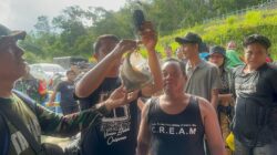 Meriah dan Penuh Kebersamaan, Satgas TMMD Wiltas Ke-127 Kodim 0912/Kubar Gelar Lomba Tangkap Ikan