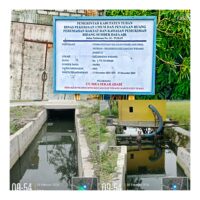 CV Sika Sekar Abadi Abaikan Kemiringan Tanah Bangunan Saluran Pembuang di Desa Ngadirejo Widang