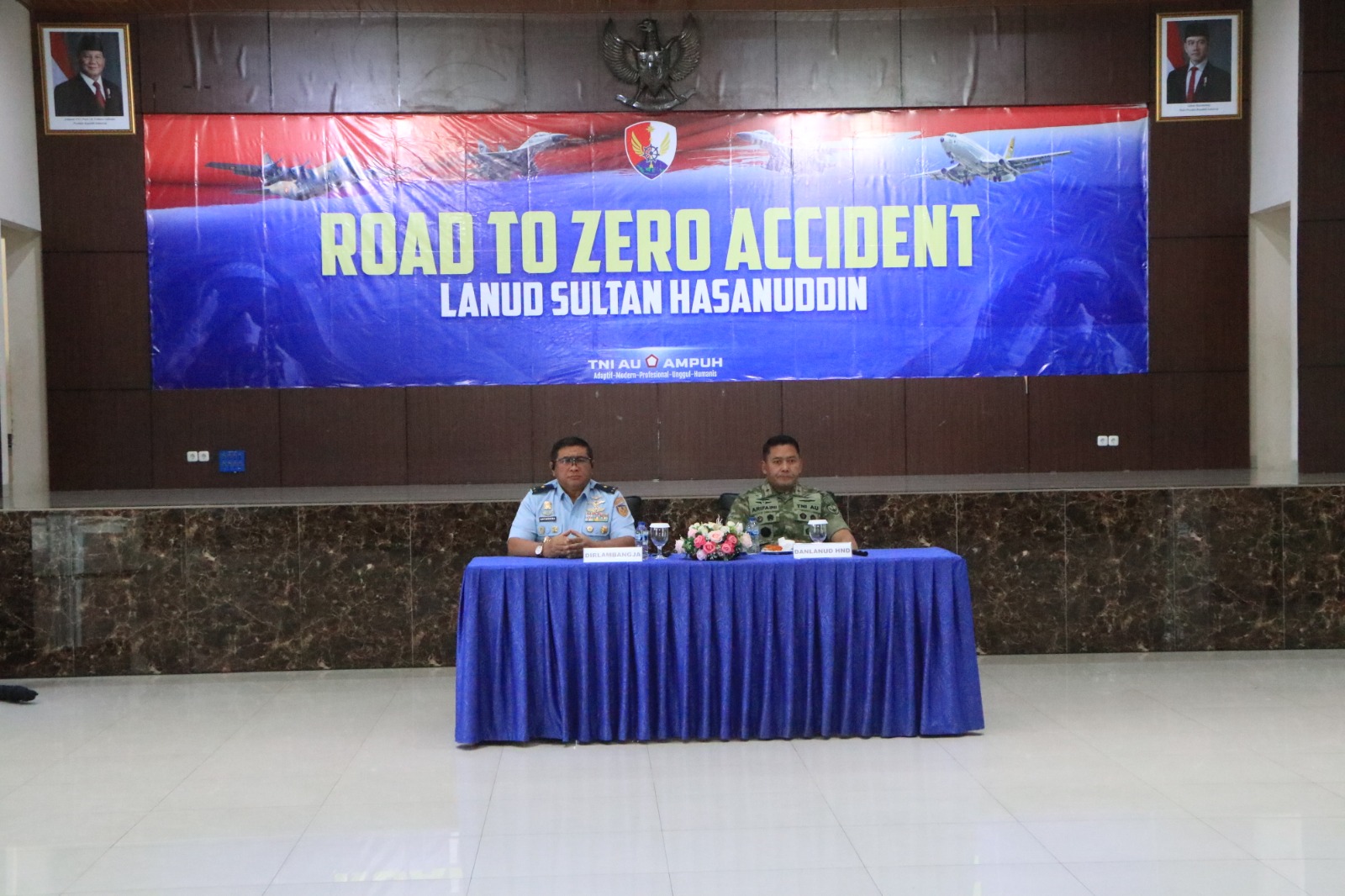 Lanud Sultan Hasanuddin Gelar Ceramah Lambangja Road to Zero Accident
