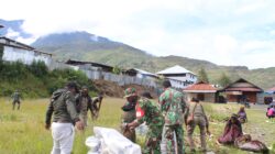 Karya Bakti Gabungan TNI-Polri dan Pemda: Pembersihan Sampah di Pasar Mama-Mama (Nagalomuni) Mulia Kota