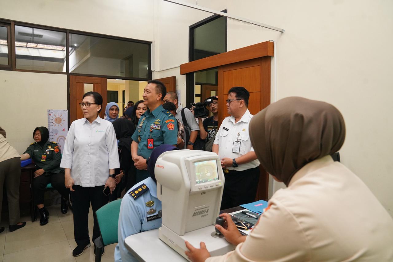 TNI Dukung Program Pemerintah, Wakapuskes TNI Tinjau Pelaksanaan CKG di FKTP Mabes TNI