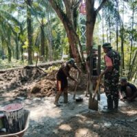 TNI AD Rampungkan Perehapan Jembatan Gantung Desa Empus, Bukti Nyata Pengabdian untuk Rakyat
