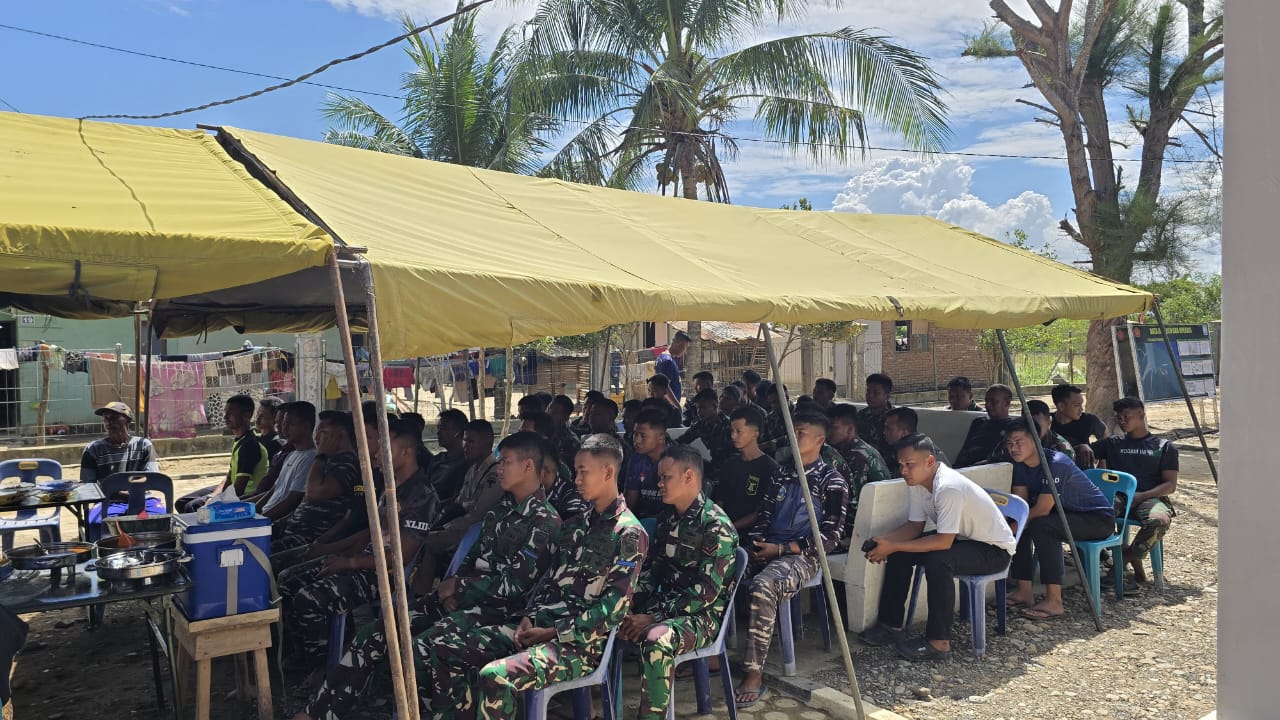 Satgas Kuala TNI–Jhonlin Laksanakan Tradisi Meugang Bersama Warga Aceh Tamiang