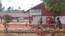 TNI AD Pulihkan SDN 152983 Hutanabolon I Pasca Banjir, Sekolah Kembali Digunakan