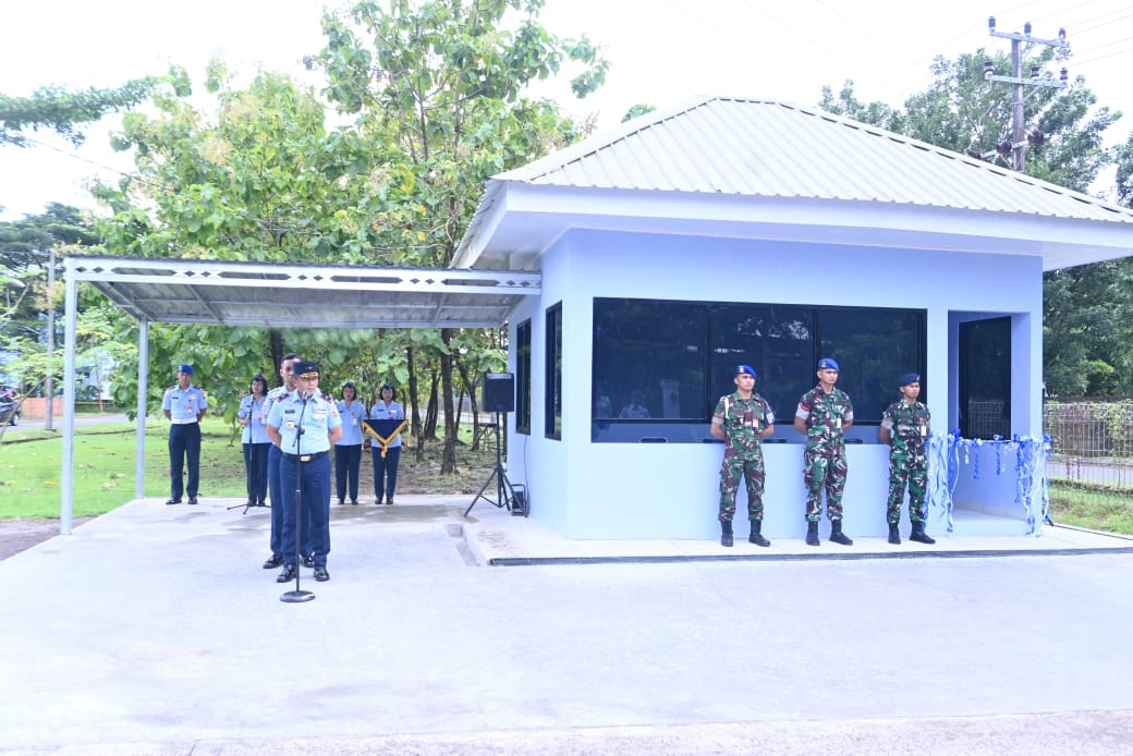 Bangun Lingkungan Aman, Nyaman dan Tentram, Danlanud Sultan Hasanuddin Resmikan Pos Pengamanan Komplek Catalina Bangun Lingkungan Aman, Nyaman dan Tentram, Danlanud Sultan Hasanuddin Resmikan Pos Pengamanan Komplek Catalina