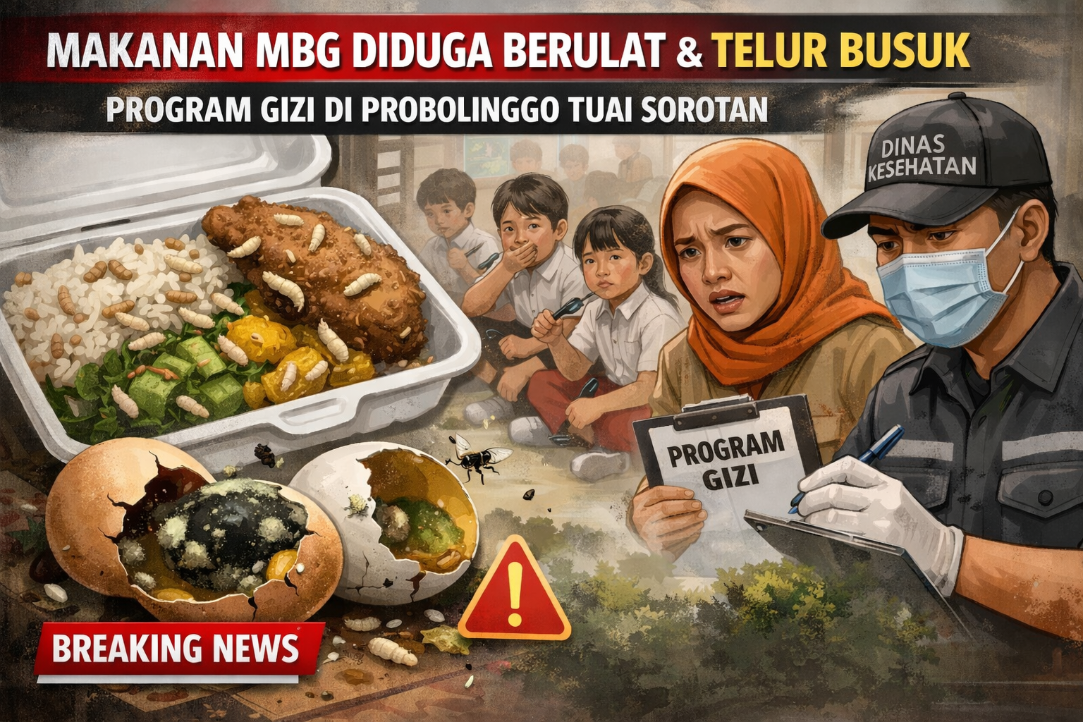 Program Gizi Gratis Disorot, Dugaan Kelalaian Distribusi Makanan Mengemuka