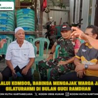 Melalui Komsos, Babinsa Mengajak Warga Jaga Silaturahmi di Bulan Suci Ramdhan