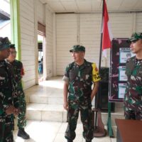 Tim Wasev Sterad Tinjau Posko TMMD Ke-127 di Kampung Linggang Amer