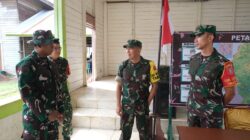 Tim Wasev Sterad Tinjau Posko TMMD Ke-127 di Kampung Linggang Amer