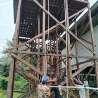 Masuki Tahap Finishing, Satgas TMMD Bangun Tempat Pengambilan Air Bersih untuk Warga