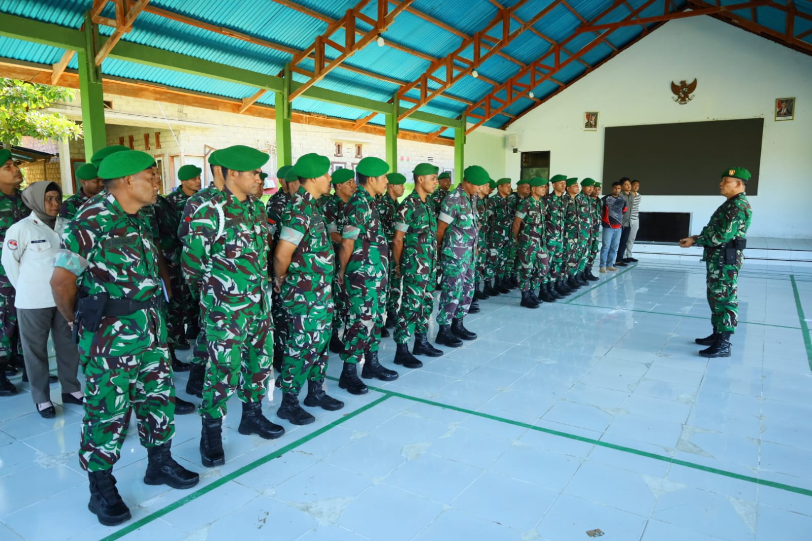 Pastikan Personel Aman dan Tepat Waktu, Kasdim 1505/Tidore Pimpin Apel Kembali dan Pemberangkatan Cuti Lebaran