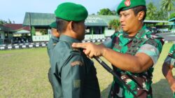 Momentum Kebanggaan, 12 Prajurit Kodim 1505/Tidore Naik Pangkat