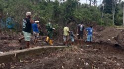 Sinergi TNI dan Masyarakat, Kodim 1505/Tidore Bangun Jembatan Garuda di Desa Gita