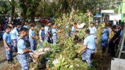 Sinergi TNI-Polri dan Masyarakat Peringati HUT ke-80 TNI AU, Lanud Sjamsudin Noor Gelar Karya Bakti di Pasar Ulin Raya Banjarbaru