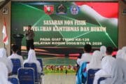 Melalui TMMD Ke-128, Kodim 0908/Bontang Laksanakan Penyuluhan Kamtibmas dan Hukum