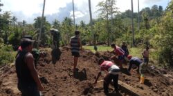 Pembangunan Jembatan Garuda Dikebut, Kodim 1505/Tidore Bersama Warga Percepat Progres