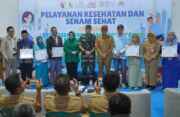 Sinergi, Kodim 0813 Bersama Pemkab dan BPJS Bojonegoro Gelar Pelayanan Kesehatan Gratis