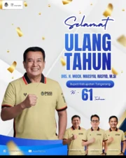 Ketua Askab PSSI Kabupaten Tangerang Beri Selamat HUT ke-61 kepada Bupati