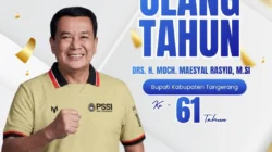 Ketua Askab PSSI Kabupaten Tangerang Beri Selamat HUT ke-61 kepada Bupati
