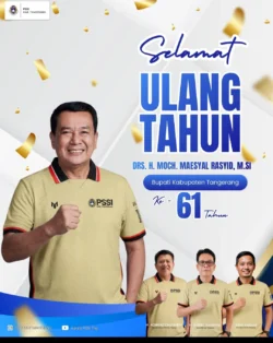 Ketua Askab PSSI Kabupaten Tangerang Beri Selamat HUT ke-61 kepada Bupati