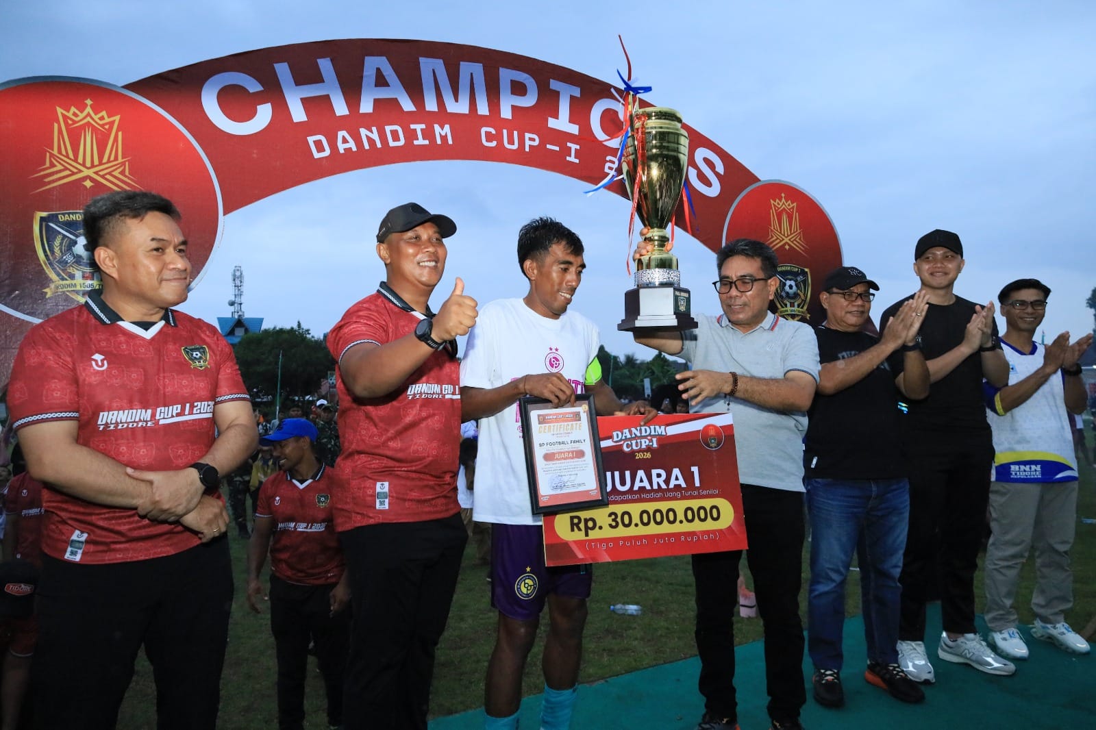 Dandim Cup-I 2026 Resmi Ditutup, Wakil Wali Kota Tidore Apresiasi Kodim 1505/Tidore