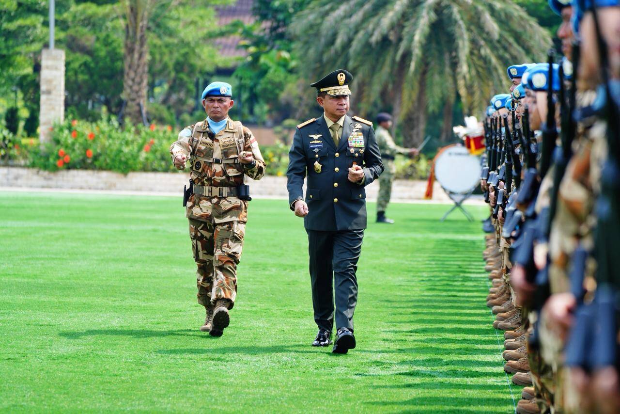 Panglima TNI Pimpin Upacara Pemberangkatan Satgas TNI Konga UNIFIL TA 2026 Panglima TNI Pimpin Upacara Pemberangkatan Satgas TNI Konga UNIFIL TA 2026