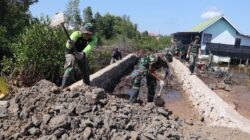 Progres Pembuatan Badan Jalan TMMD Ke-128 Kodim 0908/Bontang Capai Tahap Penimbunan