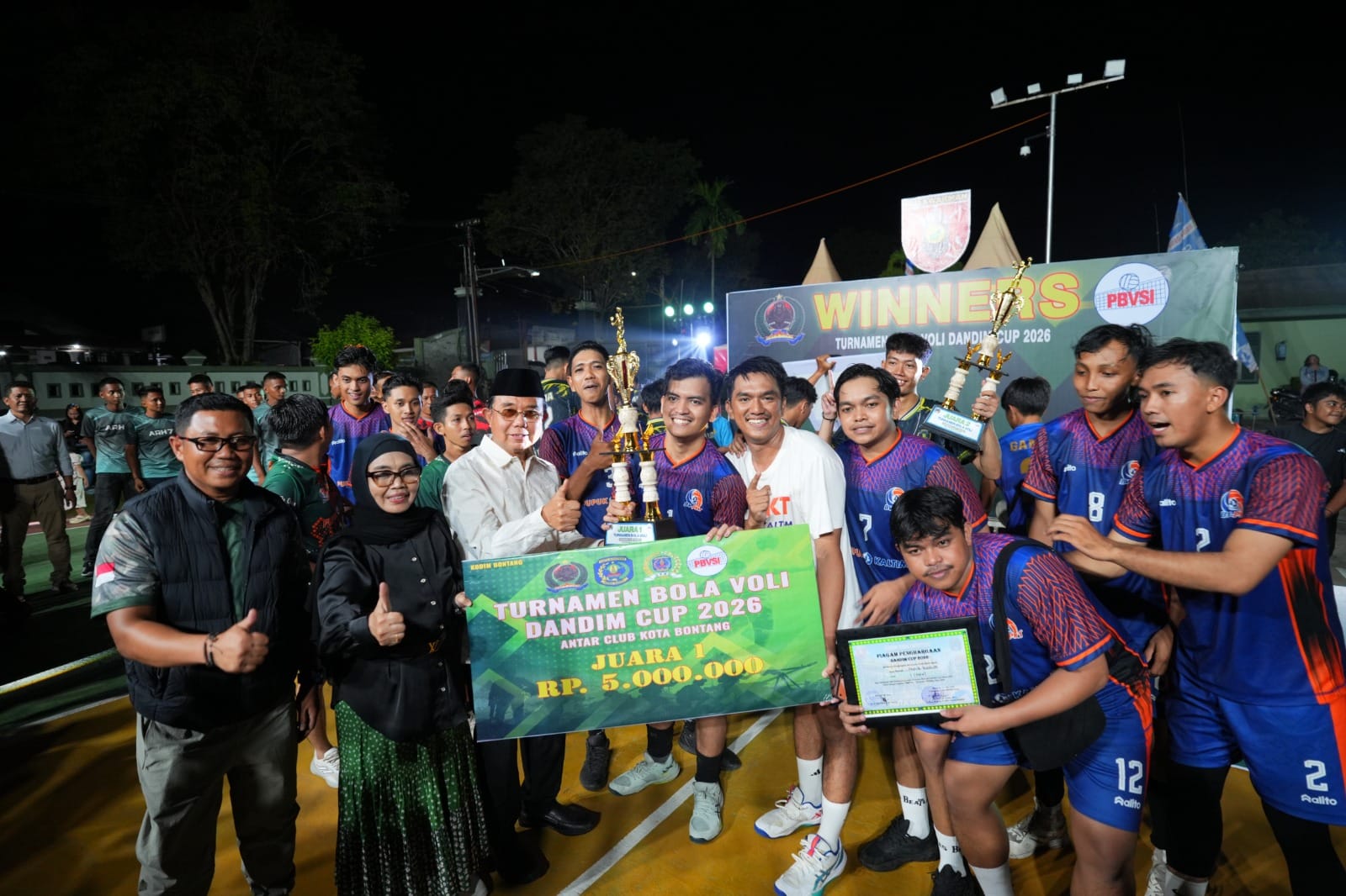 Sukses Di Gelar, Turnamen Bola Voli dan Basket Dandim Cup 2026 Resmi Ditutup