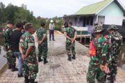 Tim Wasev Sterdam VI/Mulawarman Tinjau Langsung Progres TMMD Ke-128 Kodim 0908/Bontang