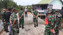 Tim Wasev Sterdam VI/Mulawarman Tinjau Langsung Progres TMMD Ke-128 Kodim 0908/Bontang