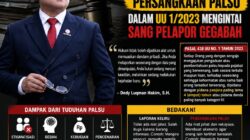 Ketika Nama Baik Dihancurkan Lewat Laporan Polisi: Bahaya Tuduhan Palsu di Era Digital, Dedy Luqman Hakim: “Proses Hukum Bisa Menjadi Hukuman Sosial Sebelum Sidang Dimulai”