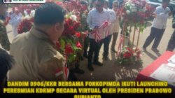 Dandim 0906/Kkr Bersama Forkopimda Ikuti Launching Peresmian KDKMP Secara Virtual Oleh Presiden Prabowo Subianto