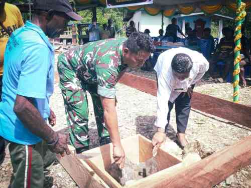 Perkuat Konektivitas Wilayah, Kodim 1710/Mimika Ground Breaking 6 Jembatan Garuda Perkuat Konektivitas Wilayah, Kodim 1710/Mimika Ground Breaking 6 Jembatan Garuda