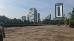Ribuan Personel TNI-Polri Disatukan, Monas Disulap Jadi Pusat Komando Pengamanan Aksi Mahasiswa
