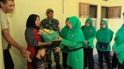 Sentuhan Kasih untuk Generasi Sehat, Persit KCK Ranting 02 Koramil 1505-01/Tidore Peduli Balita Berisiko Stunting